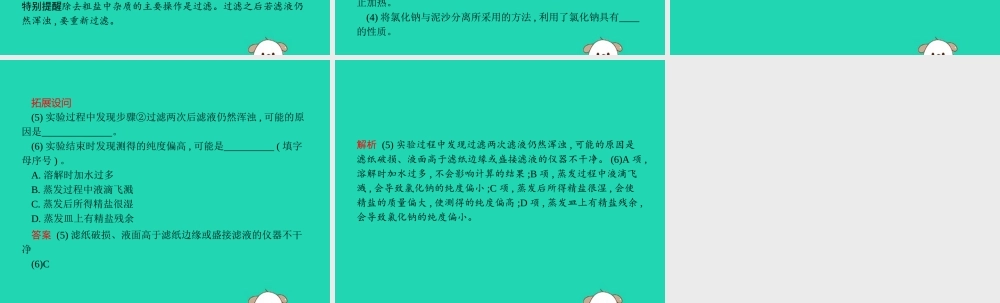 课标通用中考化学总复习实验粗盐中难溶性杂质的去除课件201904053138【考百分kao100.com】.pptx