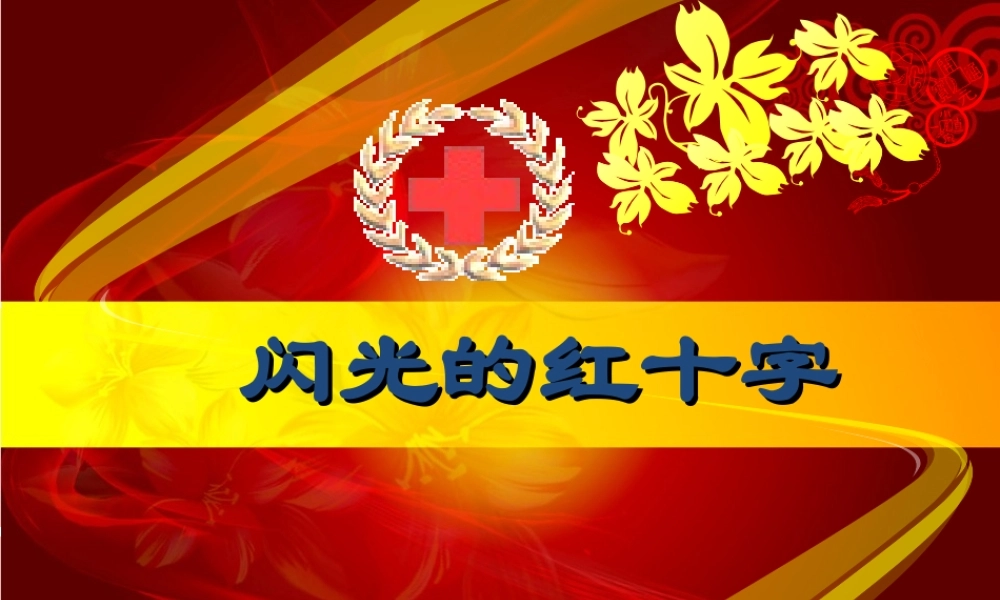 闪光的红十字会 .ppt