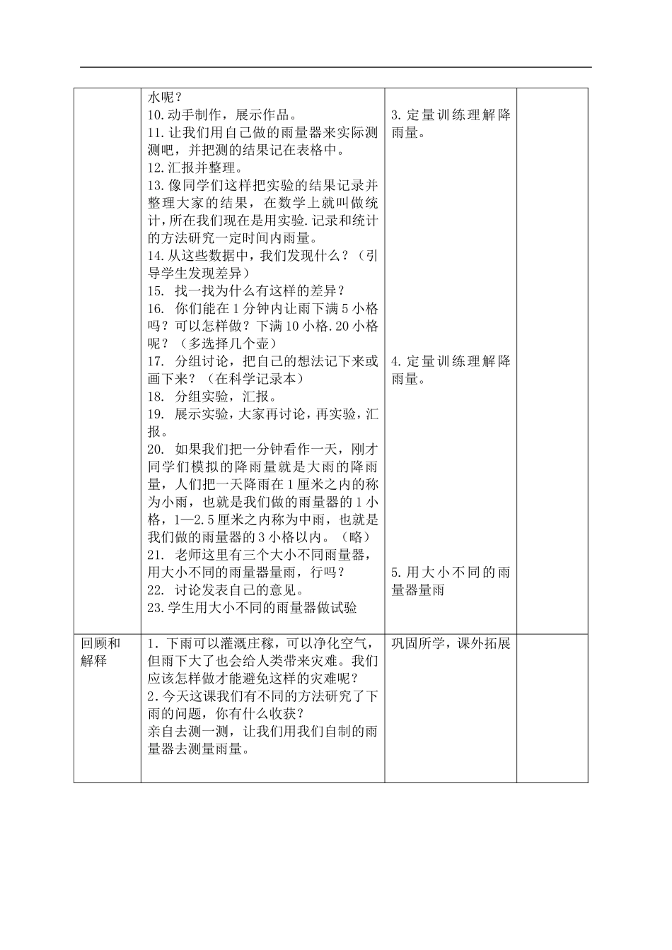 鄂教版小学科学四上《16雨下得有多大》word教案 (2) .doc_第3页