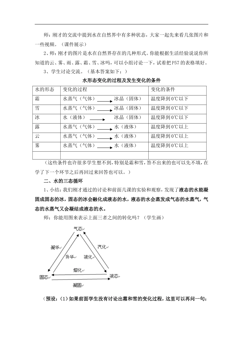 青岛小学科学四上《16水的三态变化》word教案【虚拟宝库网www.xunibaoku.com】.doc_第2页