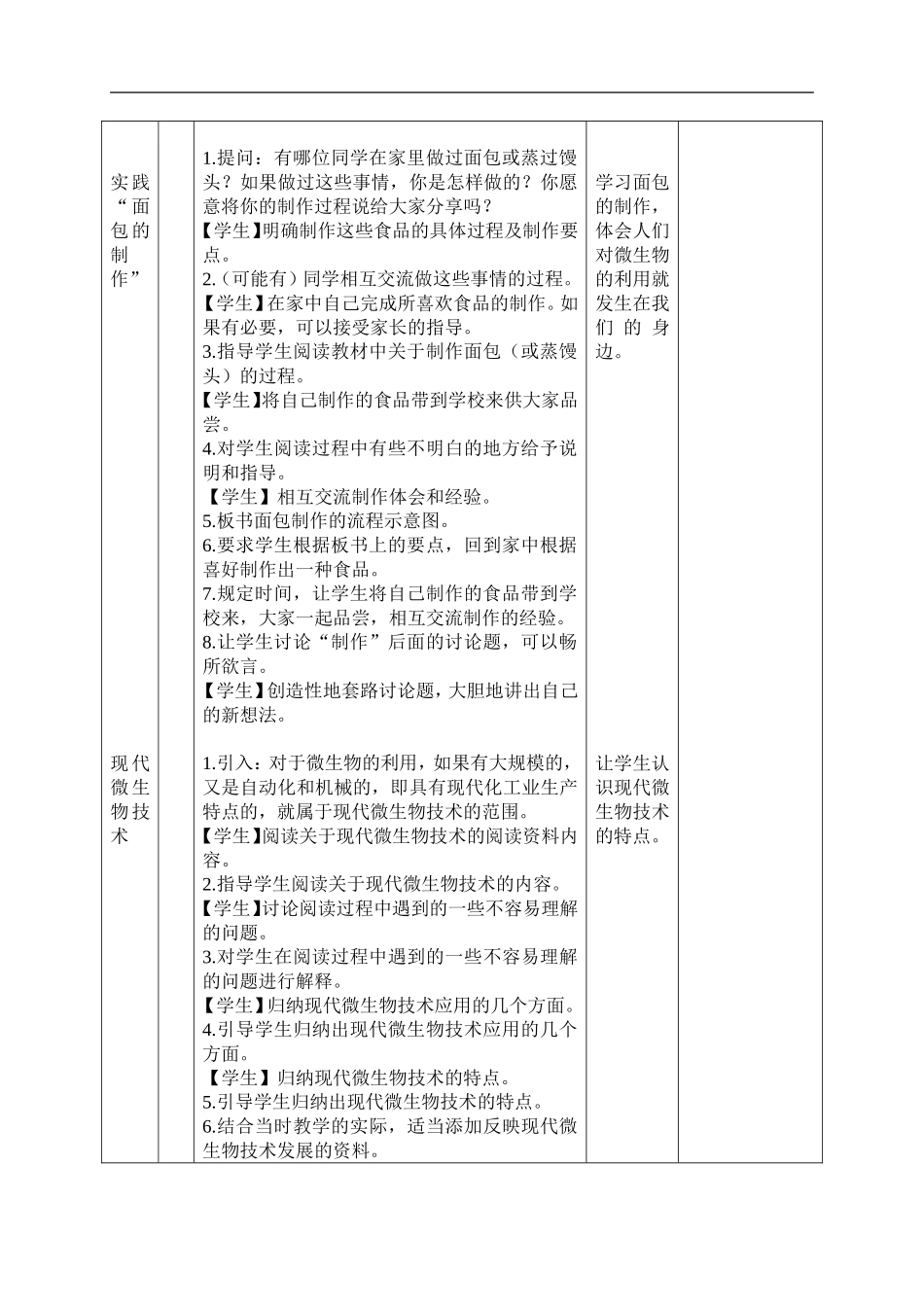 首师大小学科学六下《4.微生物的技术》word教案.doc_第2页