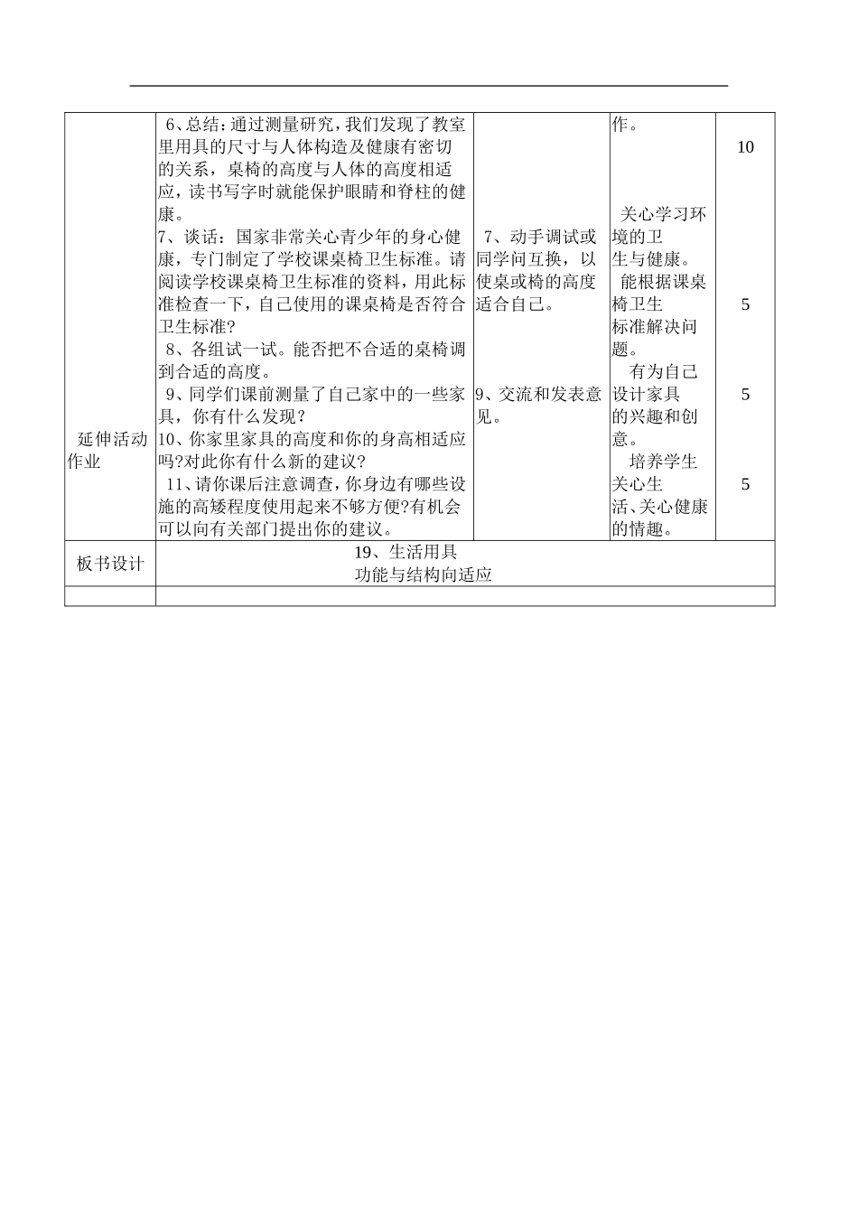 首师大小学科学四下《19.生活用具》word教案.doc_第2页