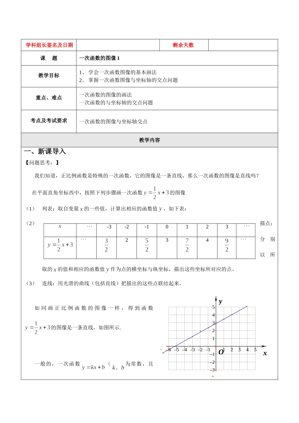 上海教育版数学八下20.2-3《一次函数的图像与性质》word教案4.doc_第1页