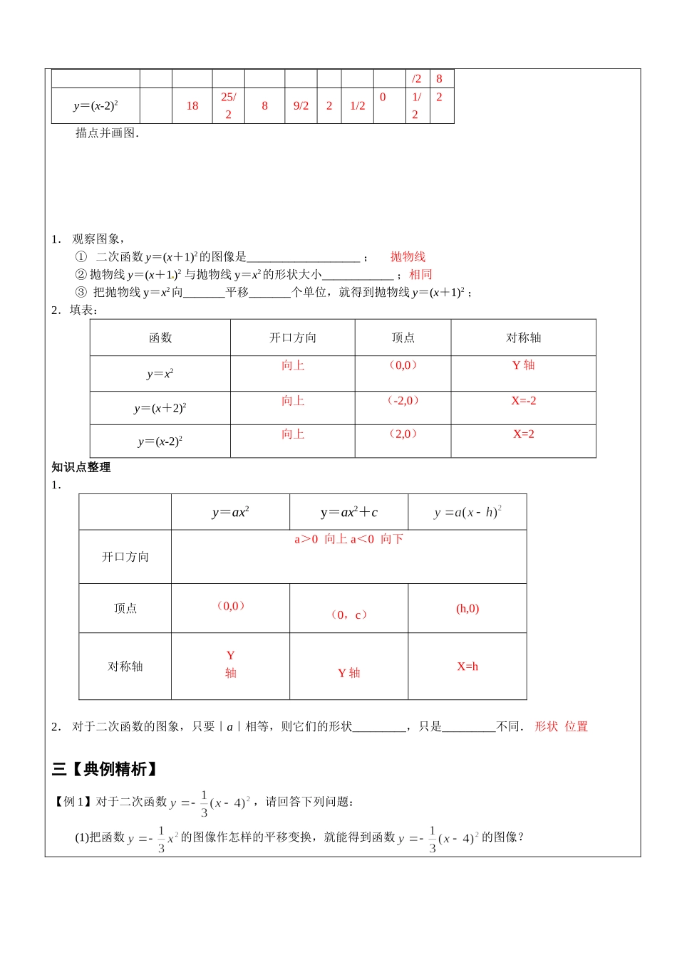 上海教育版数学九下242 二次函数的图像与性质（三）.doc_第2页