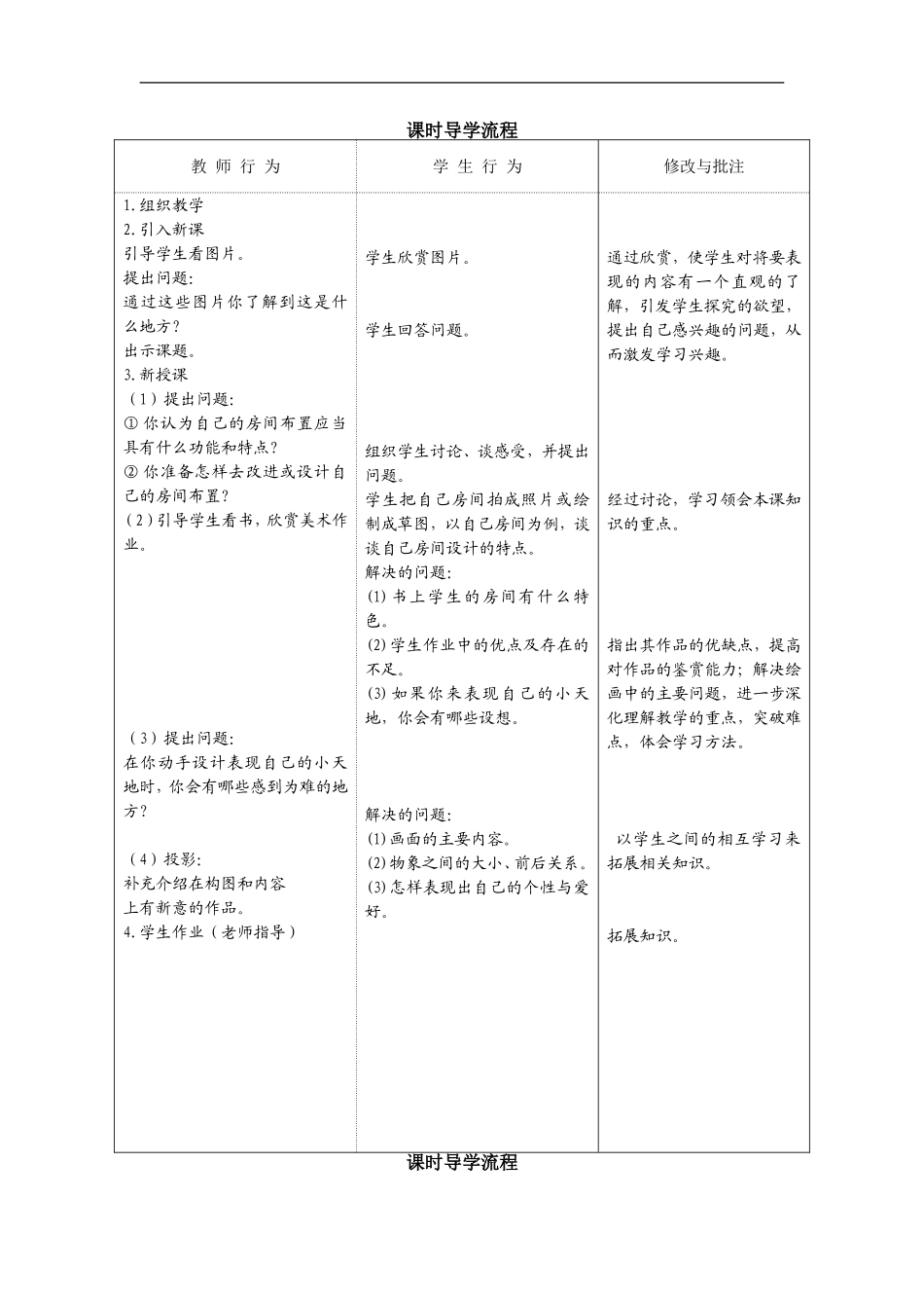 人美小学美术三上《第1课我的小天地》word教案 (3) .doc_第2页