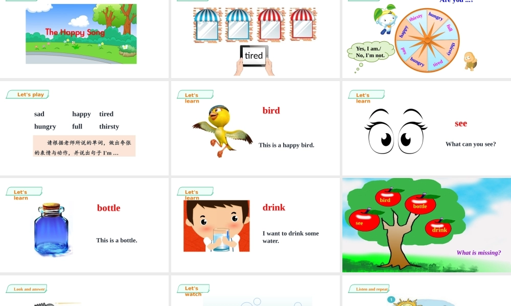 预课--Unit 3 Are you happy 第二课时课件.pptx