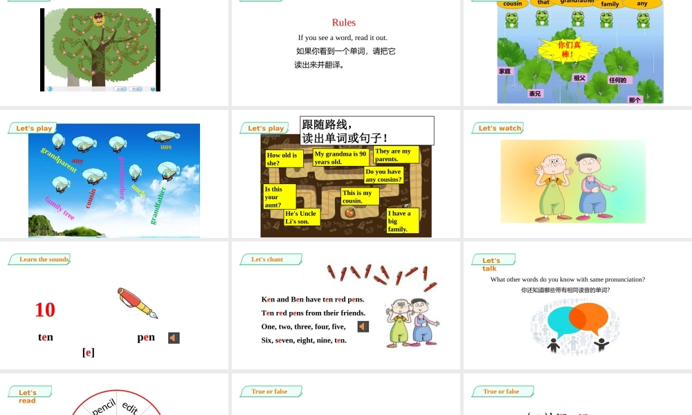 预课--Unit 4 Do you have any cousins第三课时课件.pptx