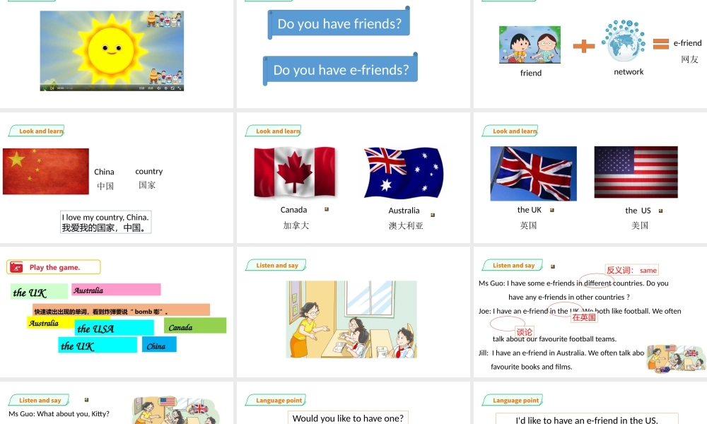 预课--Unit 6 E-friends(1)课件.pptx