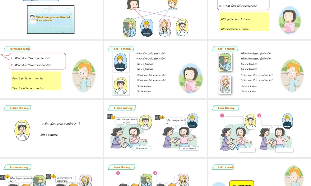 预课--Unit 6 My parents(1) 课件.pptx