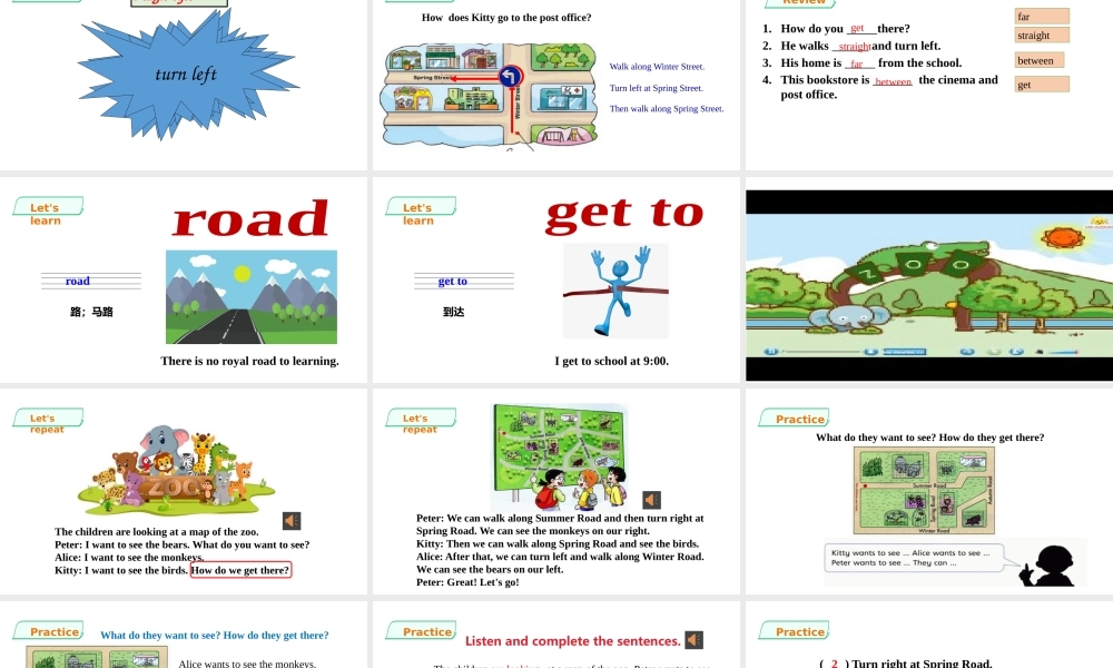 预课--Unit 9 Around the city第二课时.pptx