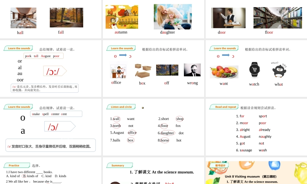 预课--Unit 8 Visiting museums(3)课件.pptx