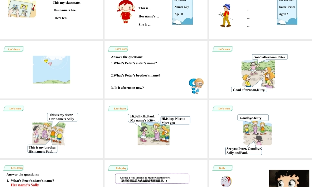 预课--Unit1 Meeting new people 第二课时 课件.pptx