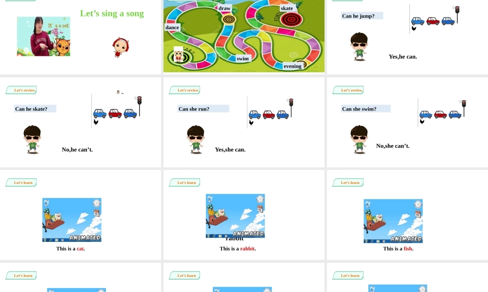 预课--Unit2 Can you swim 第三课时 课件.pptx