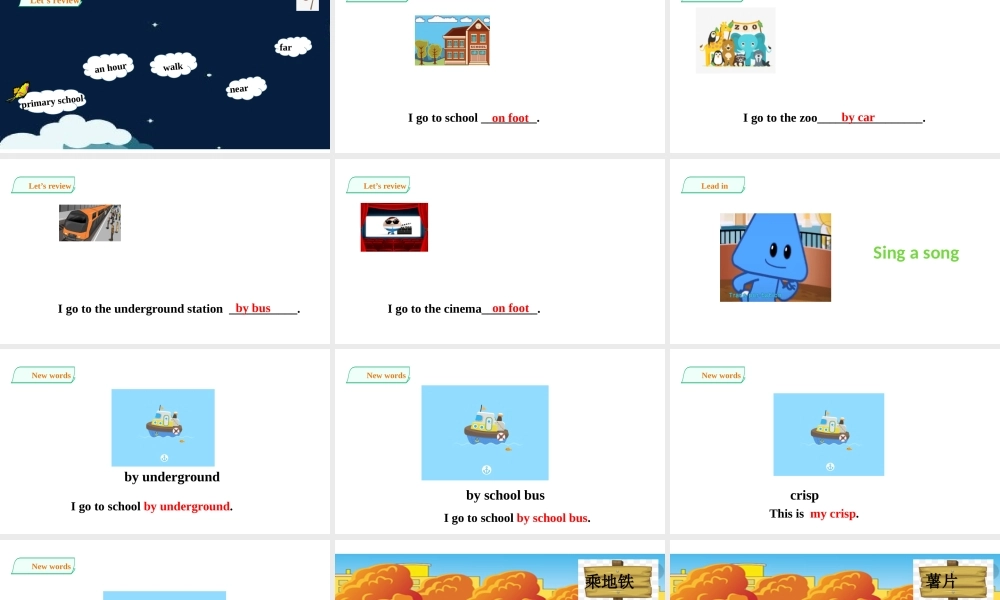 预课--Unit2 Going to school第三课时 课件.pptx