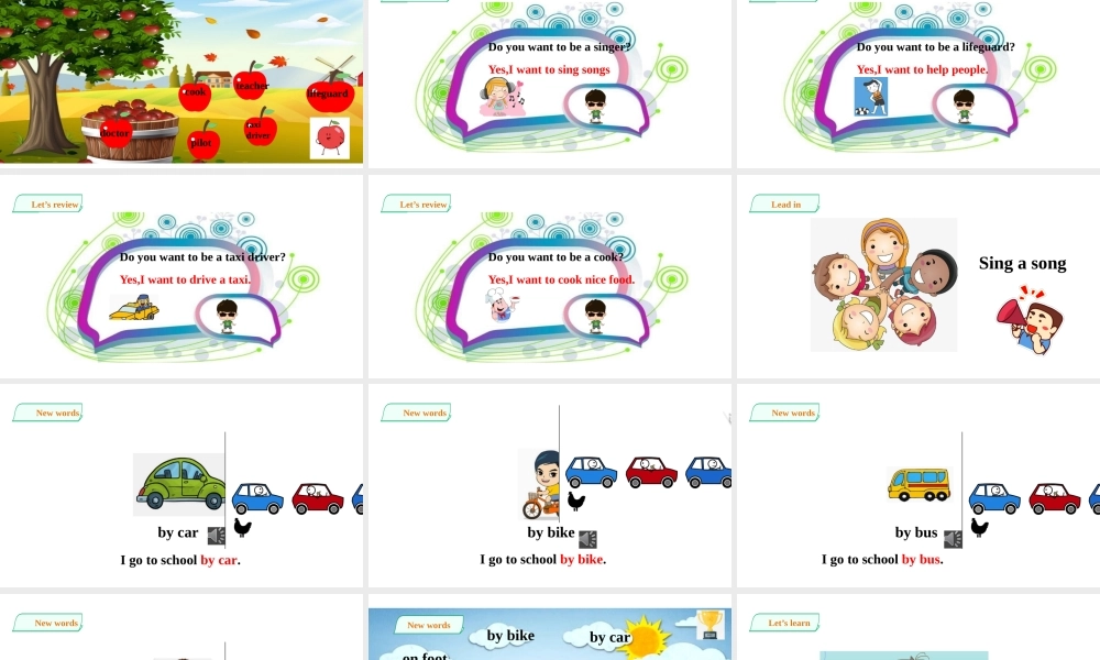 预课--Unit2 Going to school第一课时 课件.pptx