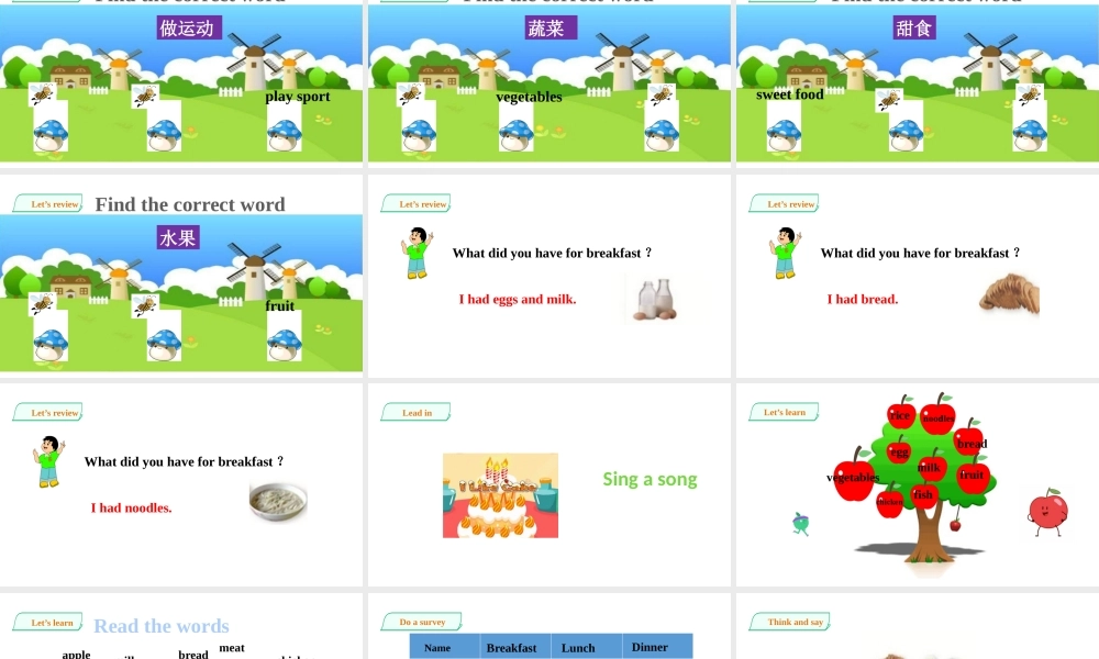 预课--Unit3 Healthy and unhealthdy第三课时.pptx