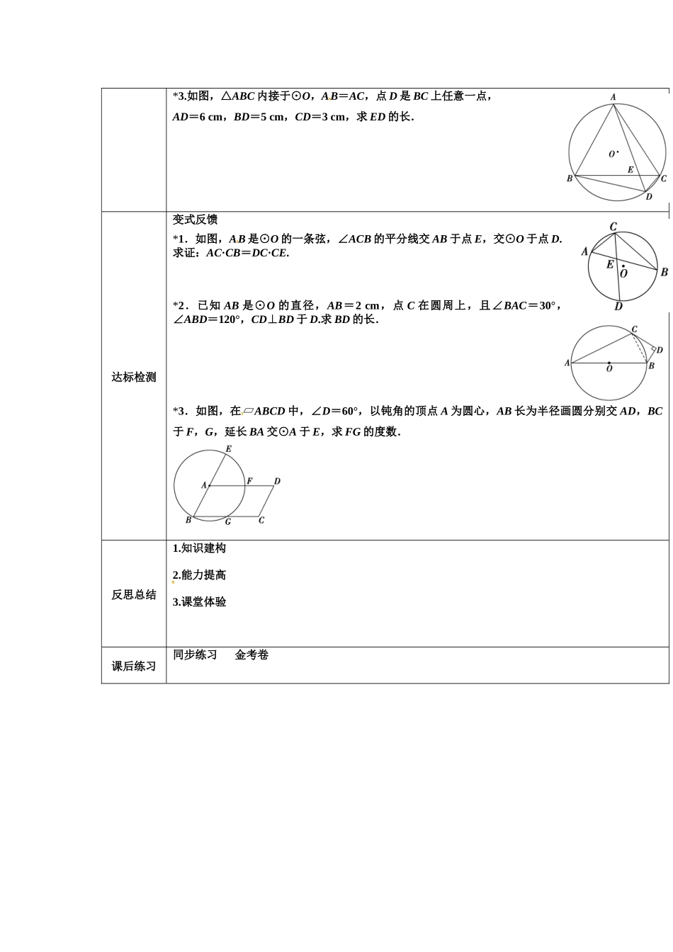 2016-2017学年人教A版选修4-1 圆周角定理 教案.docx_第2页
