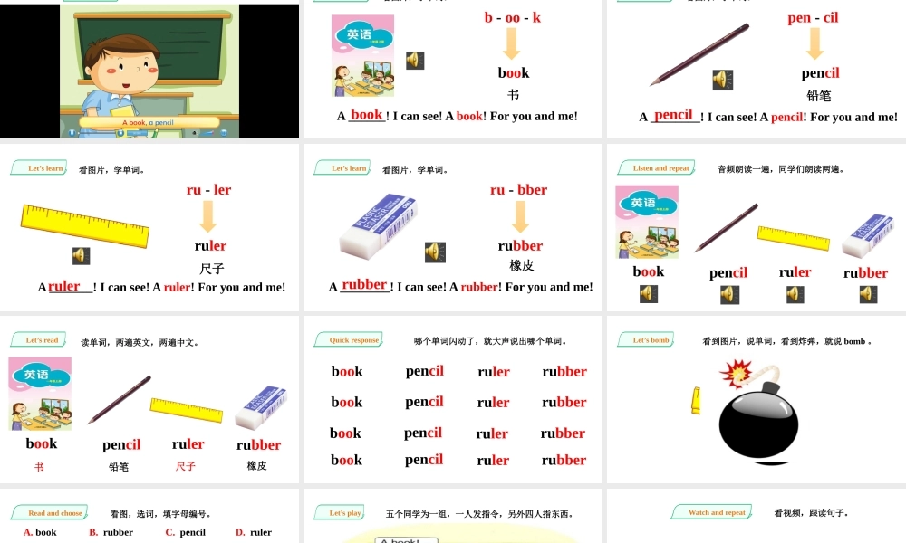 预课——Unit 2 My classmates Let's learn Let's enjoy 课件.pptx