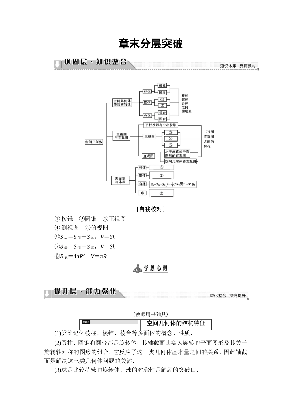 2018版高中数学（人教A版）必修2同步教师用书： 第1章 章末综合测评1.doc_第1页