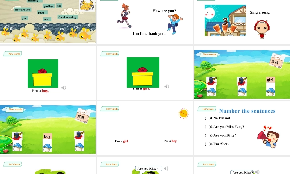 预课——Unit3. Are you Kitty 第一课时 课件.ppt