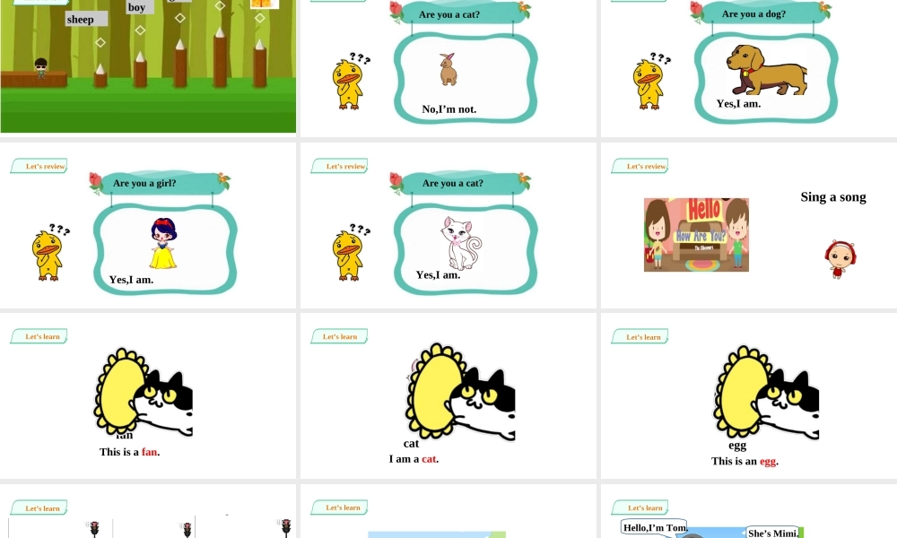 预课——Unit3. Are you Kitty 第三课时 课件.ppt