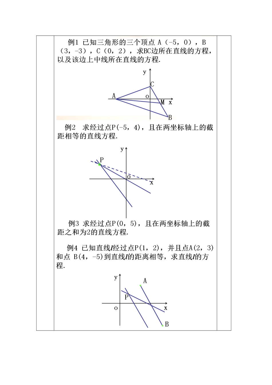 教案高一数学人教版必修二 3.2.2直线的两点式方程.doc_第3页
