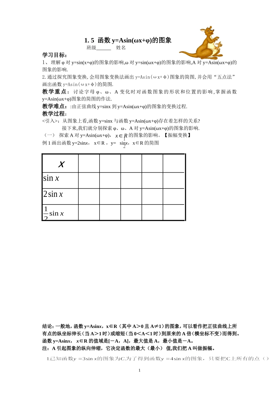 1.5函数y=Asin(ωx+φ)的图象.doc_第1页