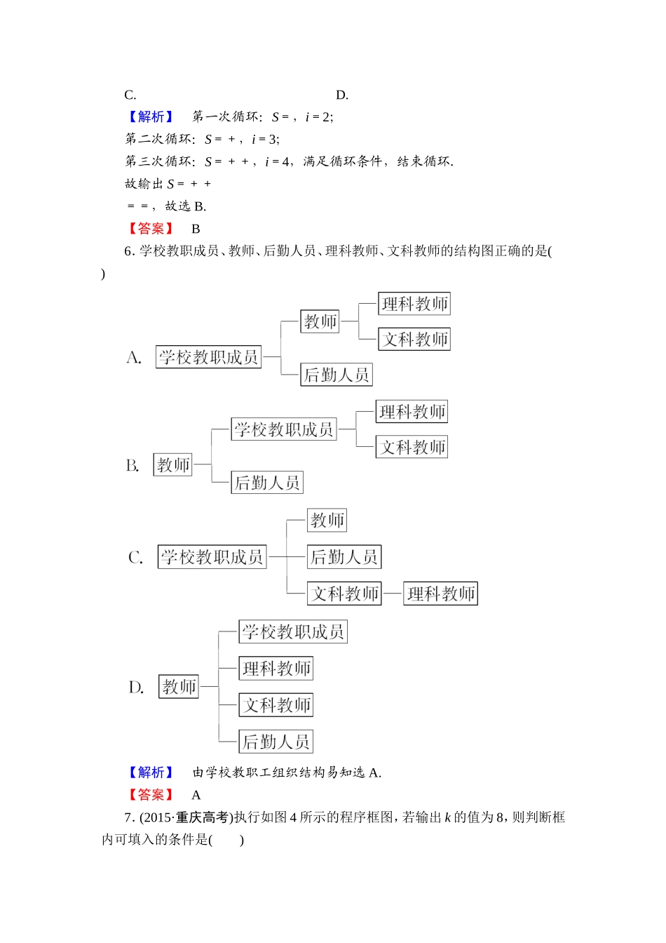 2016-2017学年高中数学人教A版选修1-2章末综合测评4 Word版含解析.doc_第3页