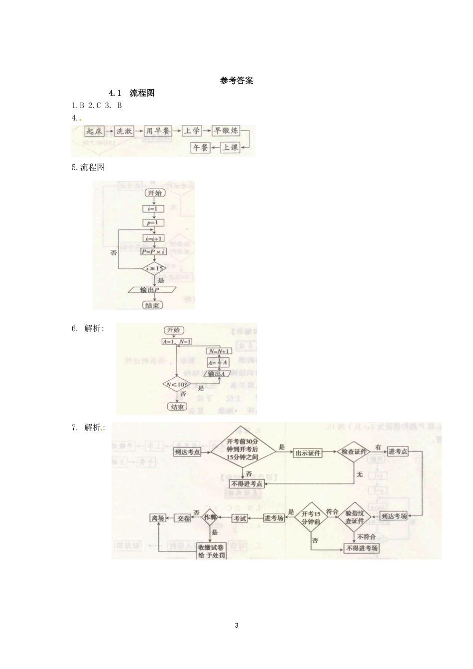 数学：新人教A版选修1-2 4.1流程图（同步练习）.doc_第3页