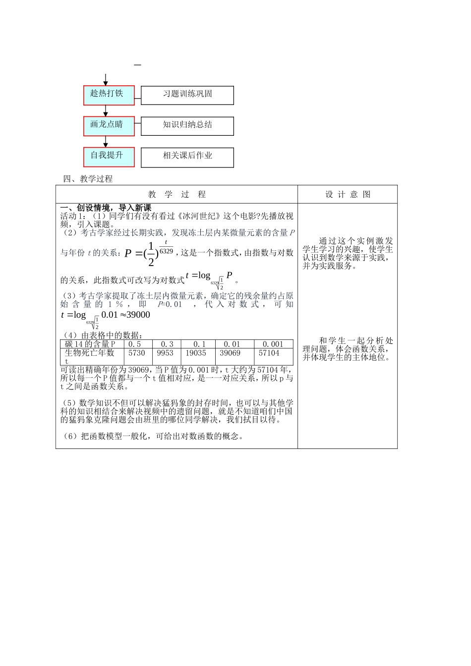 高中数学 2.2.2 对数函数及其性质教案1 新人教A版必修1.doc_第2页