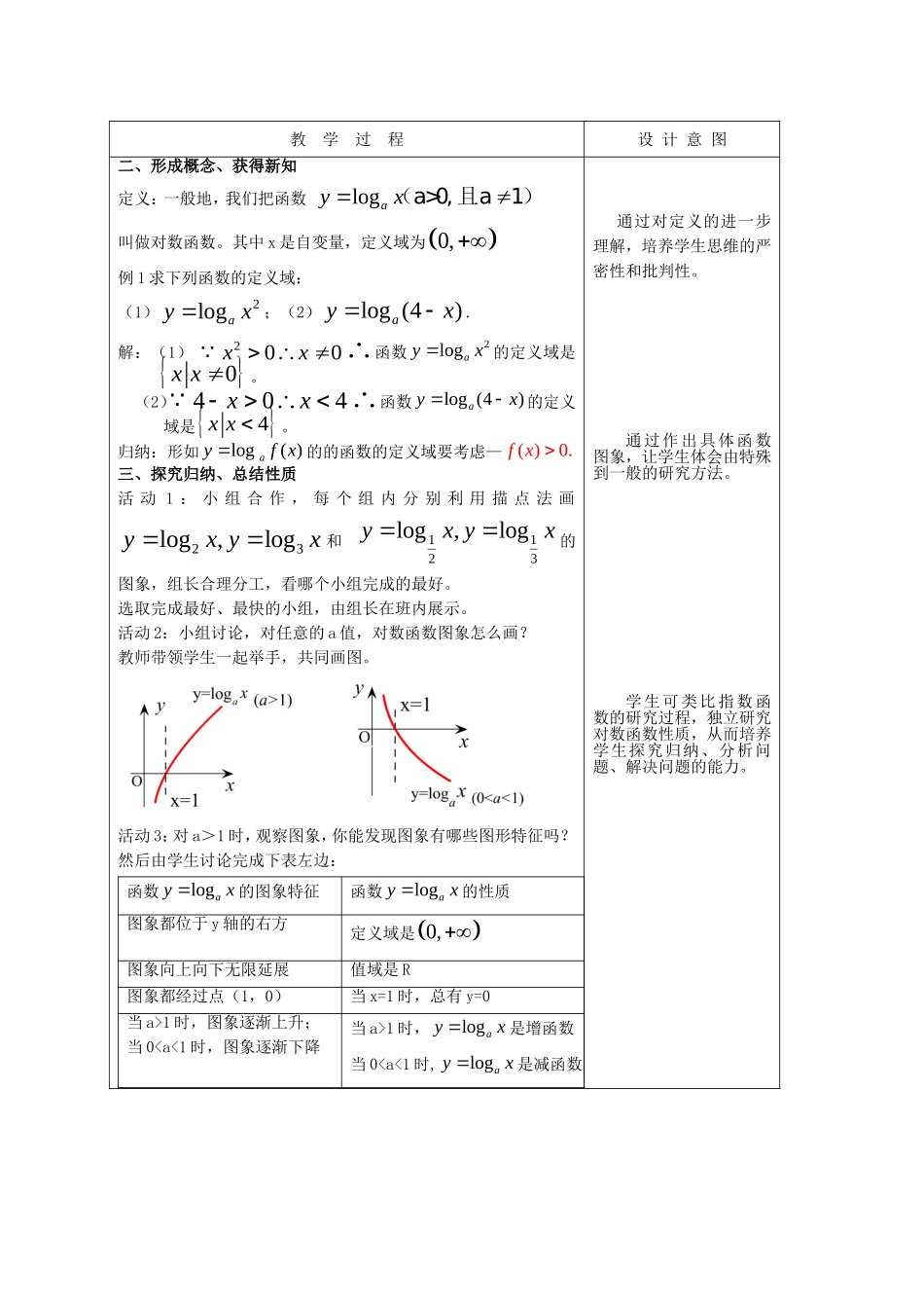 高中数学 2.2.2 对数函数及其性质教案2 新人教A版必修1.doc_第3页