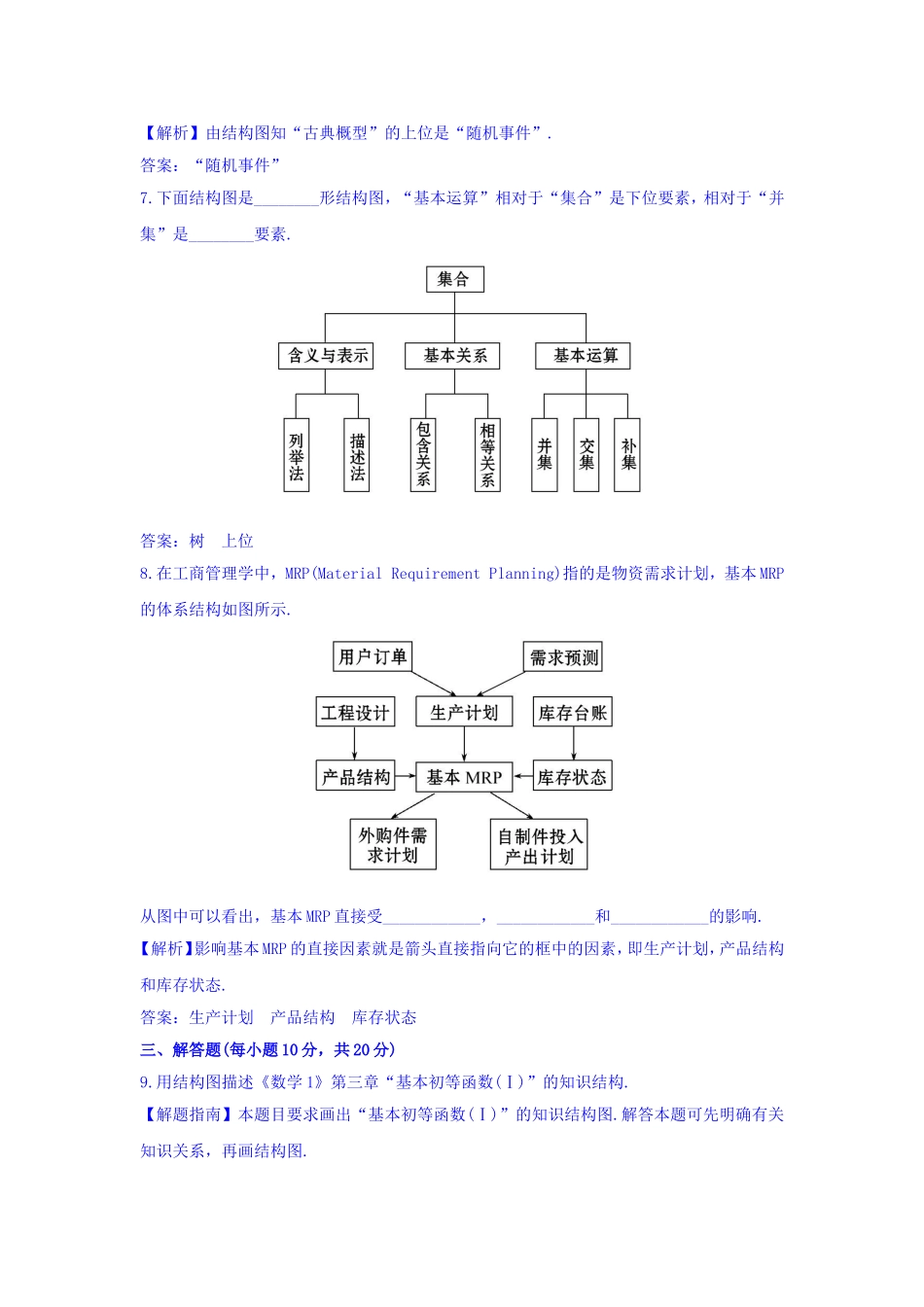 高中数学人教版选修1-2课时提升作业十三 4.2 结构图 Word版含答案.doc_第3页