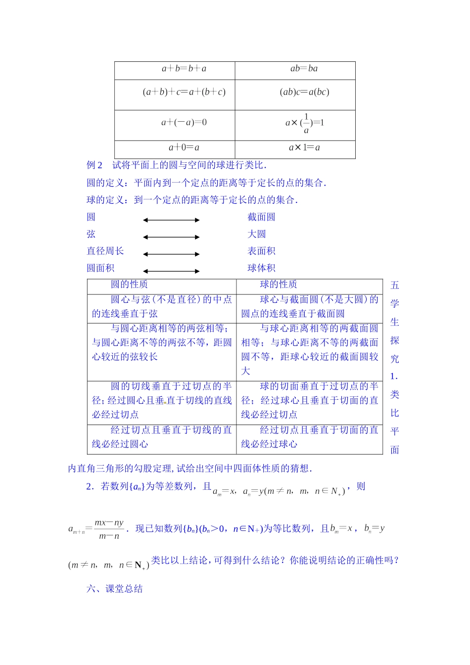 高中数学教案选修2-2《2.1.1 合情推理（2）》.doc_第3页