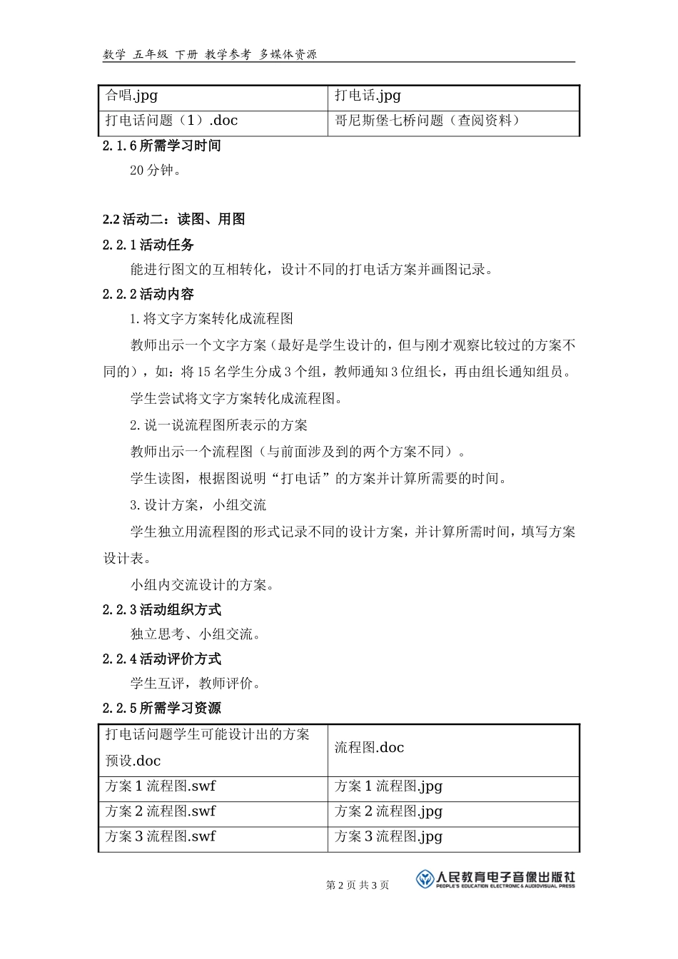 《你能设计几种通知方案并画出流程图吗？》活动建议方案.doc_第2页