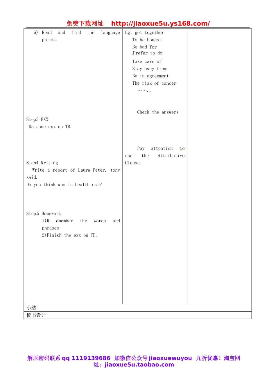 山东省郯城三中九年级英语《Unit6 Reading(I only eat food that…..》教案.doc_第2页
