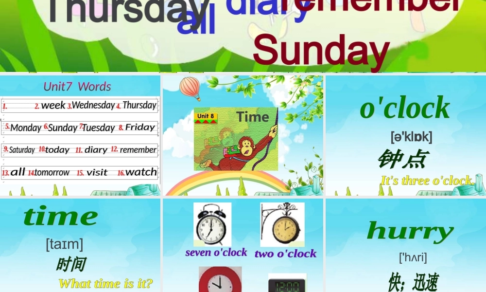 2019春北师大版（三起）五下Unit 8《Time》ppt课件1.ppt