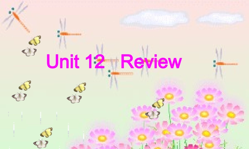 2019春北师大版（三起）六下Unit 12《Review 3》ppt课件3.ppt