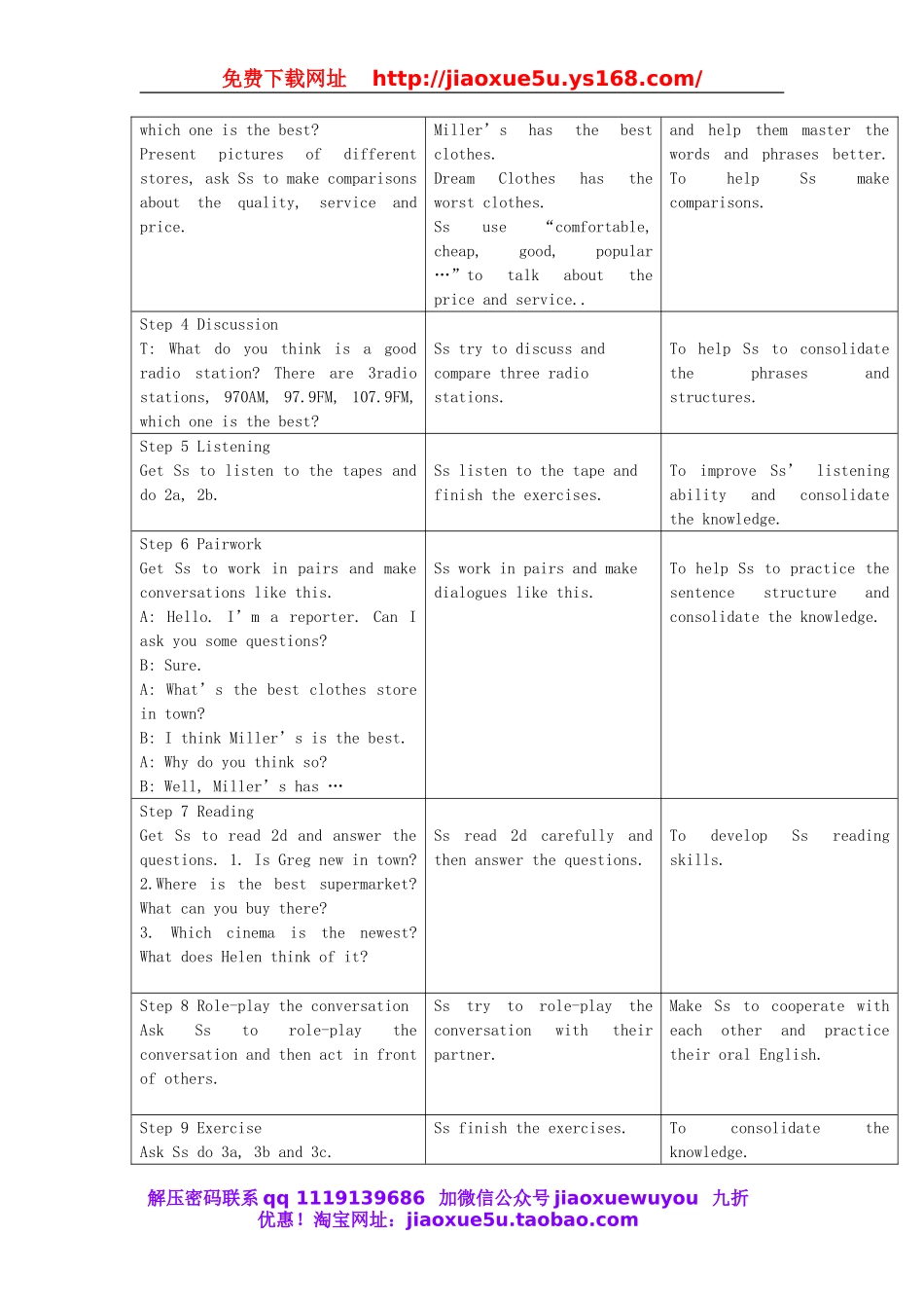 八年级英语上册 Unit 4 What’s the best movie theater教案.doc_第2页