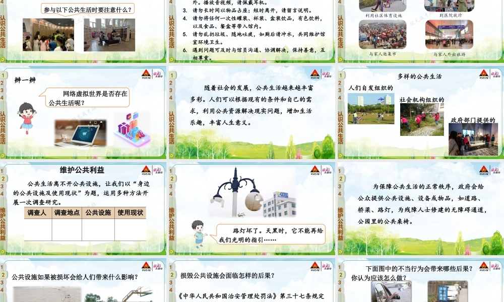 4 我们的公共生活.pptx