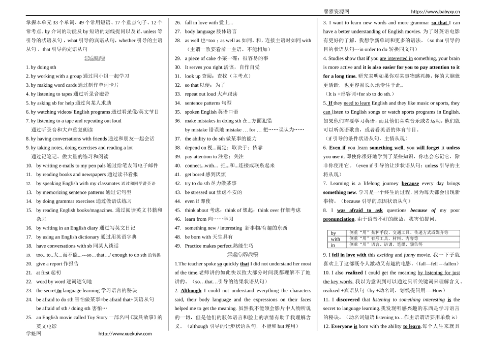 Unit1知识点总结.doc_第1页