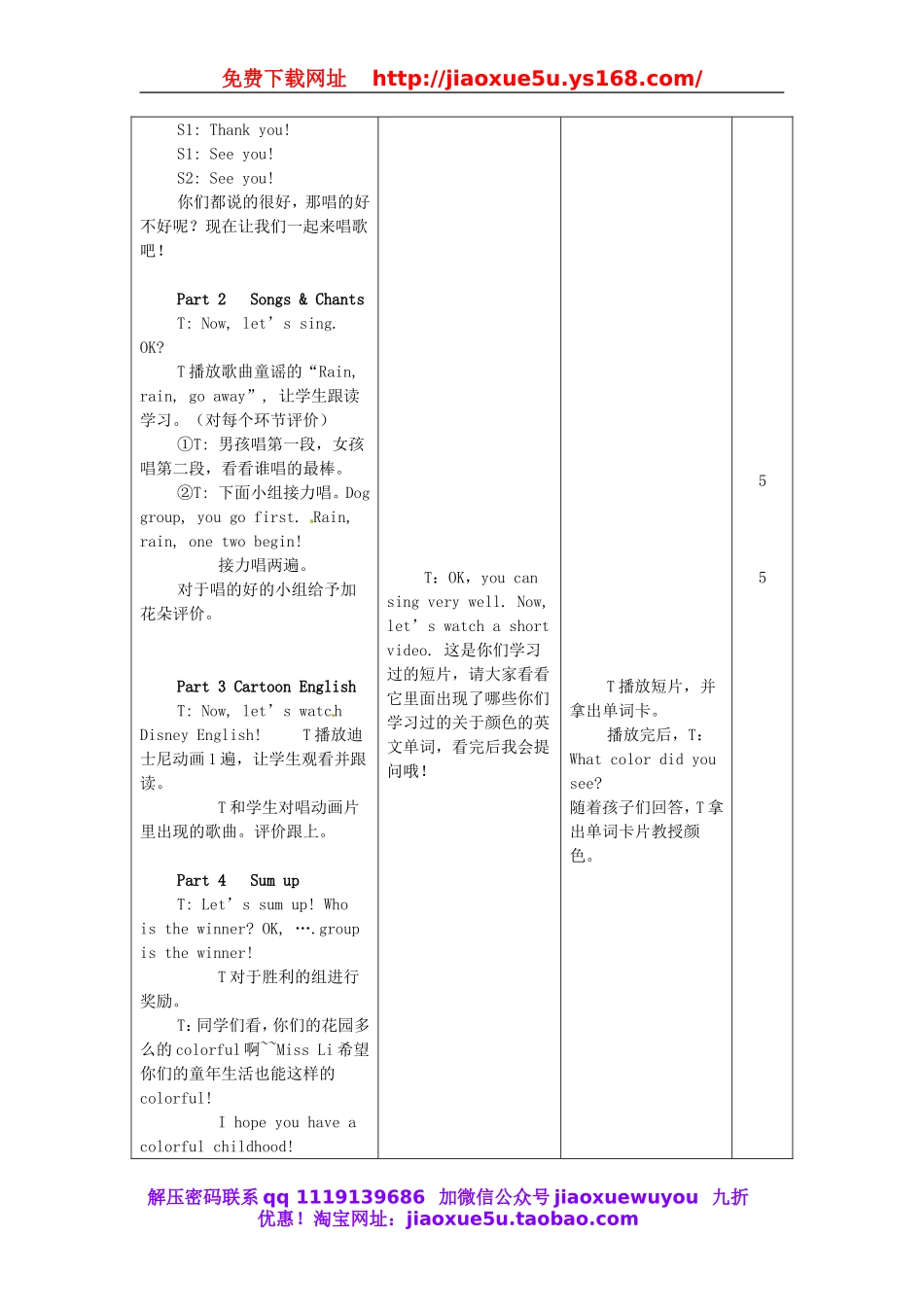 【山东】《Starter Unit 3 What color is it》教案1 （新版）人教新目标版.doc_第2页