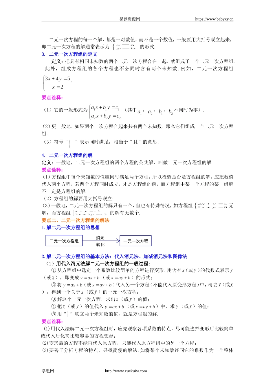 《二元一次方程组》全章复习与巩固(基础)知识讲解.doc_第2页