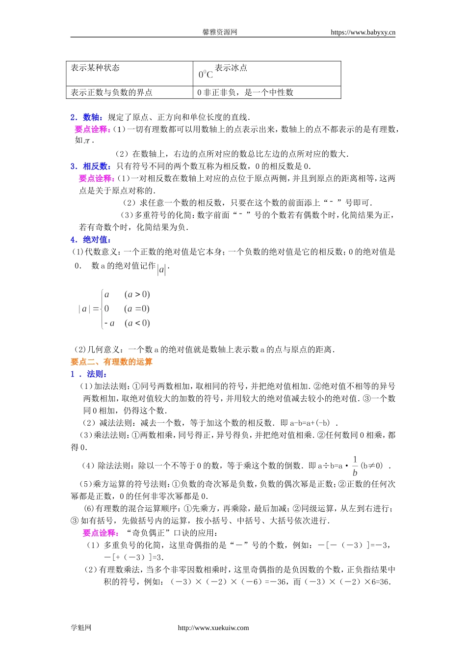 《有理数及其运算》全章复习与巩固（提高）知识讲解.doc_第2页