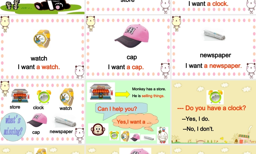 三年级下英语课件-Unit 10 Mocky's store（6）%7C北师大版(三起).ppt