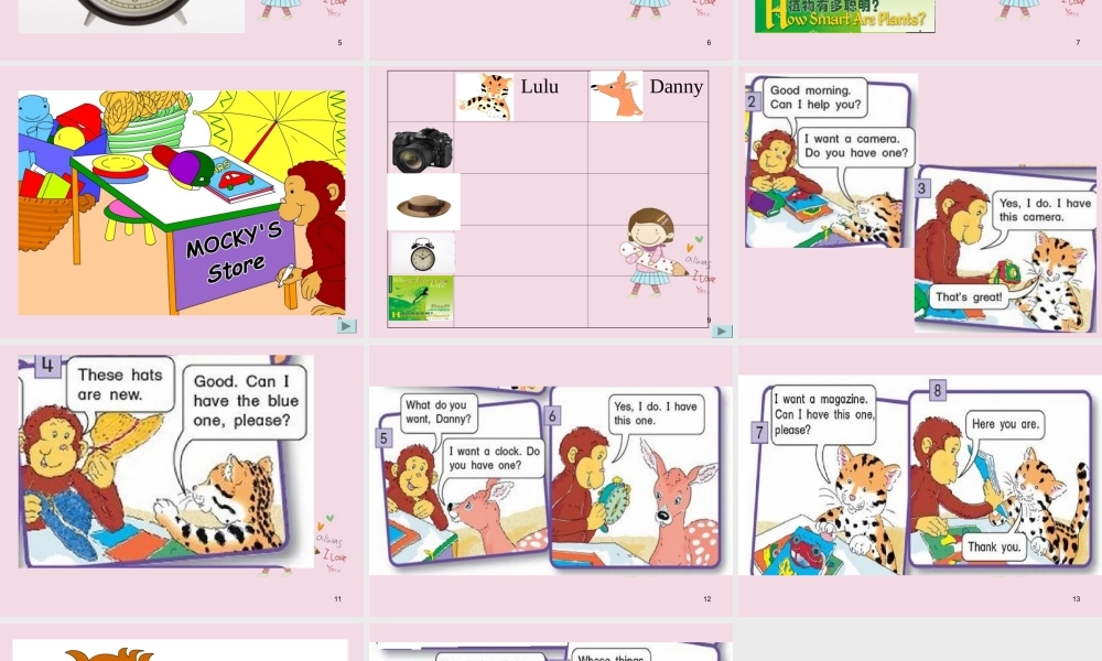 三年级下英语课件-Unit 10 Mocky's store（9）%7C北师大版(三起).ppt