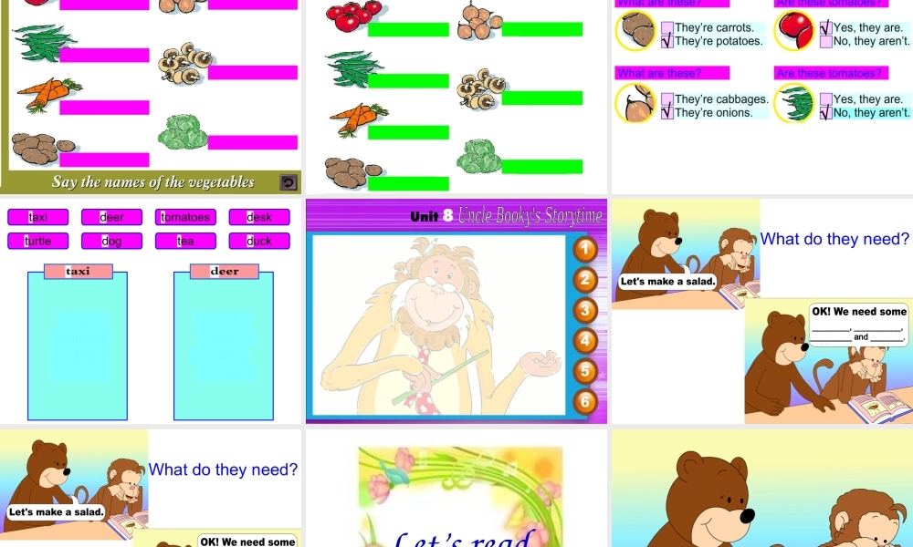 三年级下英语课件-Unit 8 Vegetables (3)-北师大版(三起).ppt