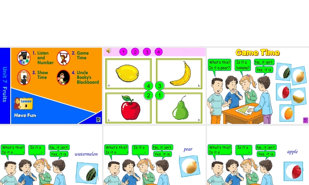 三年级下英语课件-Unit 7 Fruits-北师大版（三起）2014.ppt