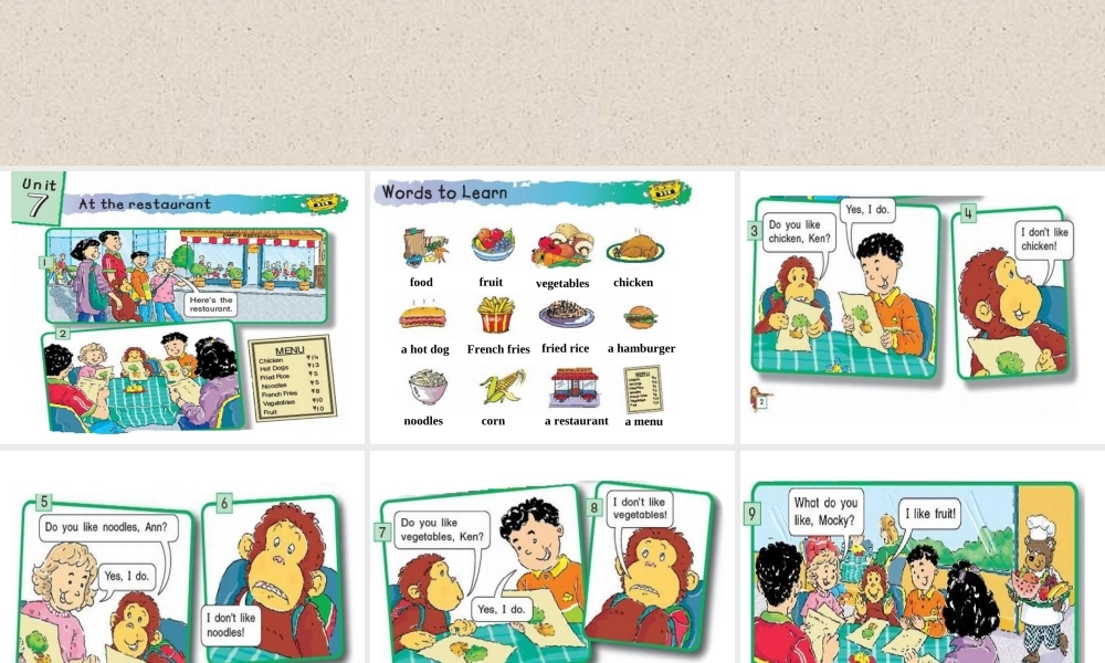 三年级下英语课件-Unit7 At the_restaurant（9）-北师大版(三起).ppt