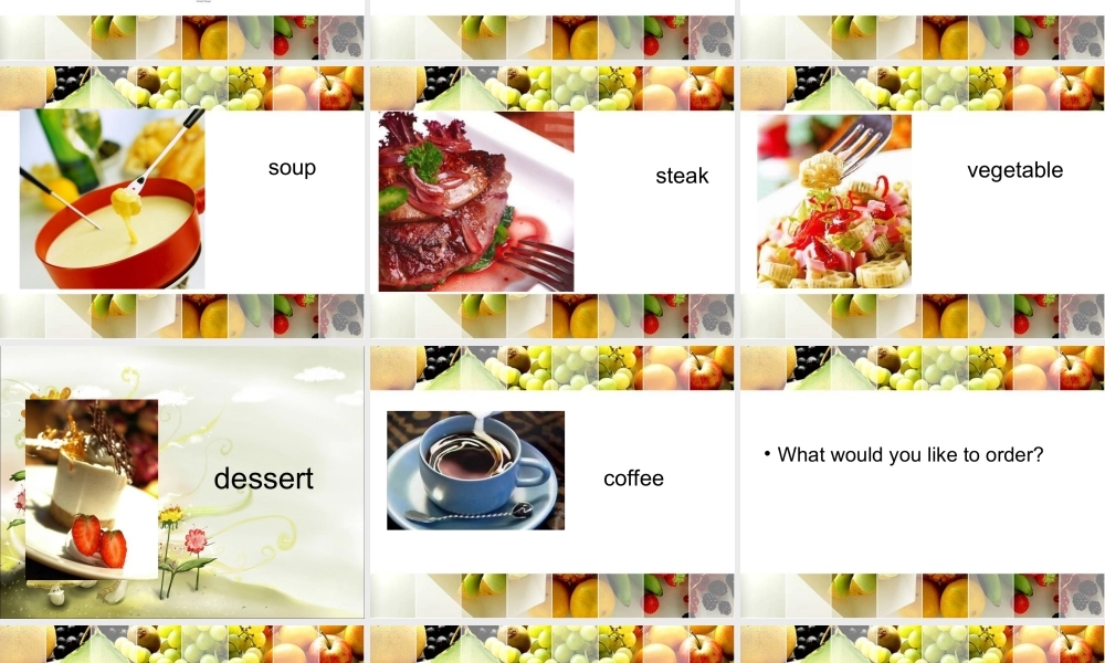 三年级下英语课件-Unit7 At the_restaurant（3）-北师大版(三起).ppt