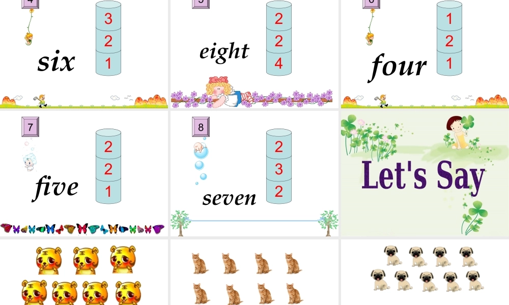 三年级下英语课件-Unit9 Numbers ( 2 )-北师大版(三起).ppt